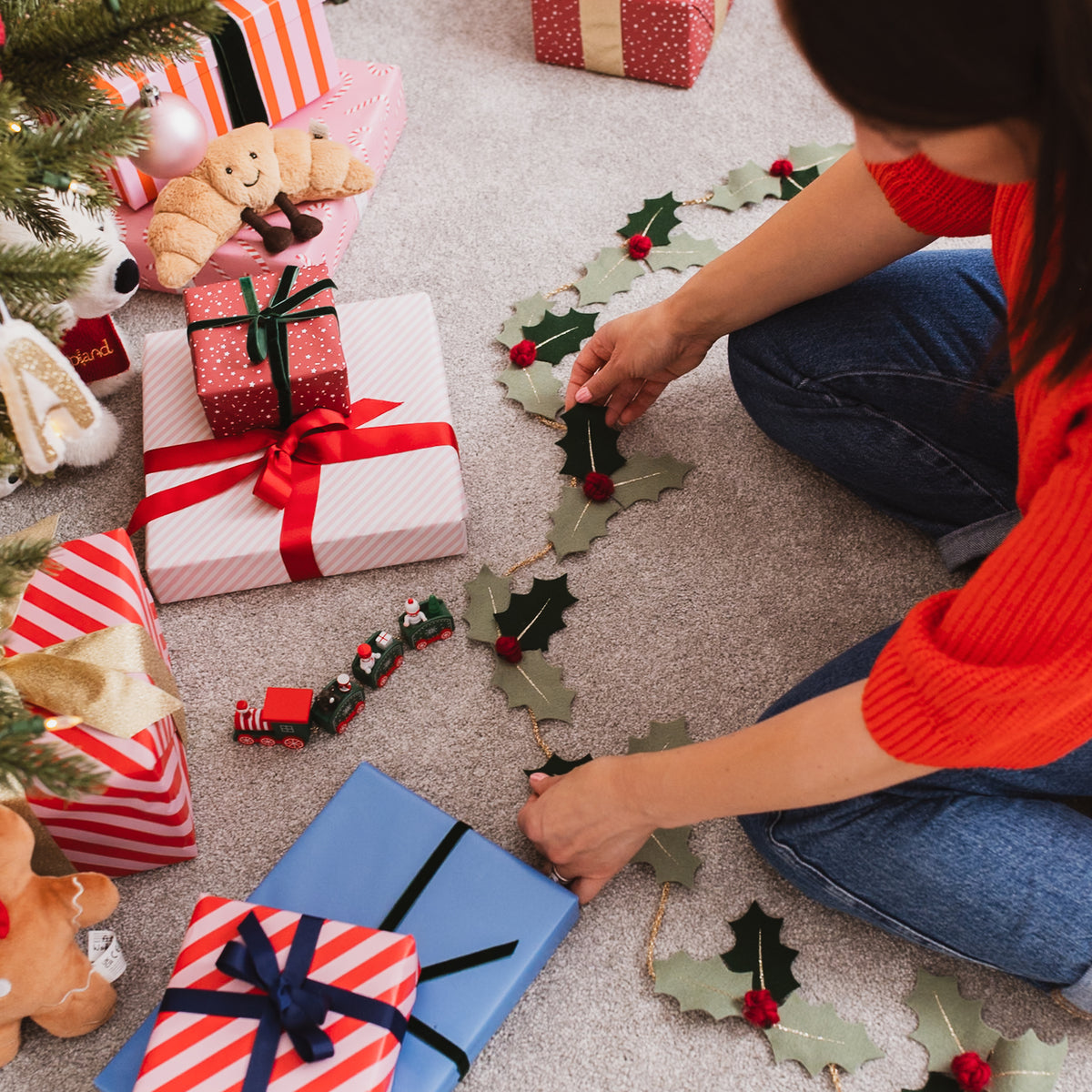 handmade Christmas garland