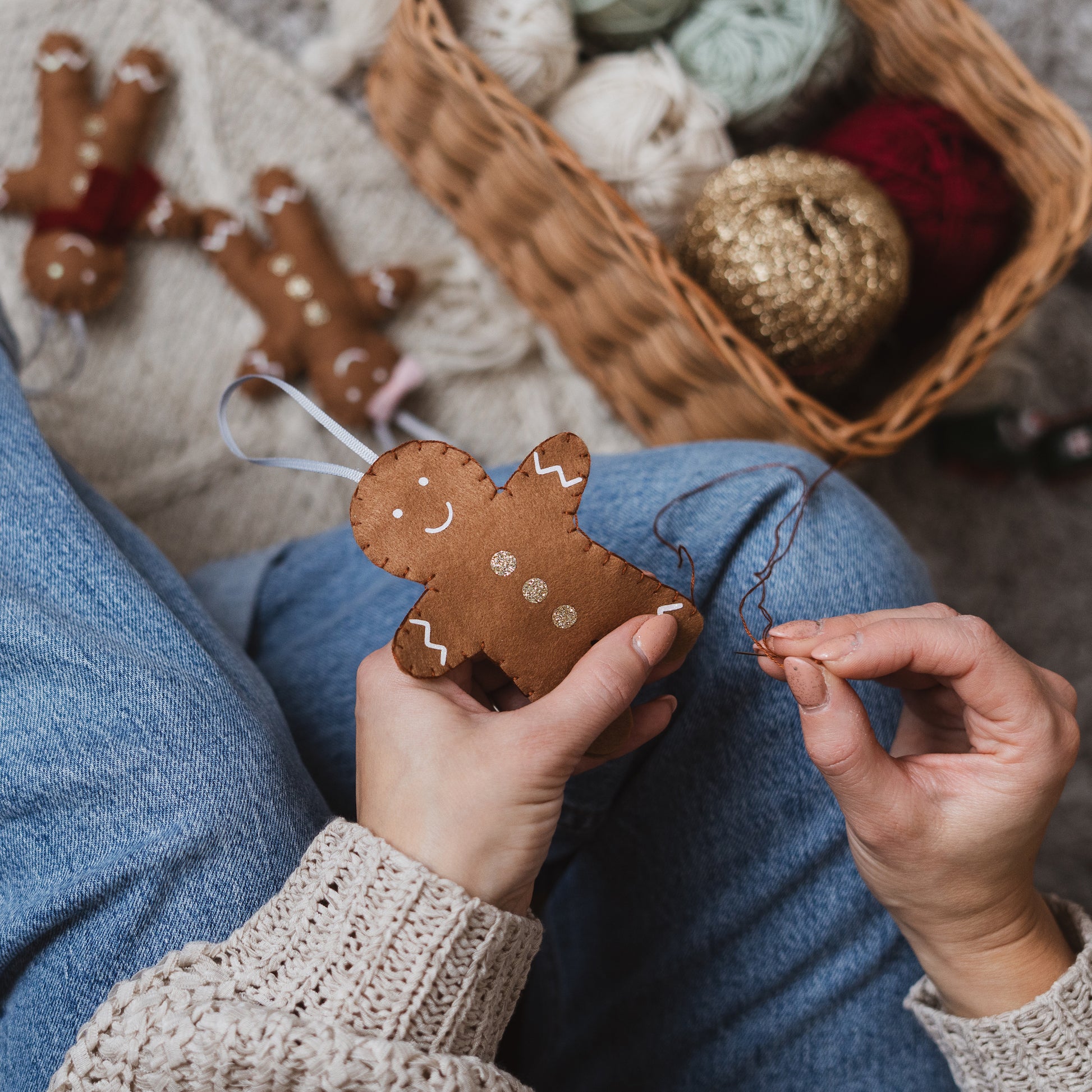 handmade christmas gingerbread decorations