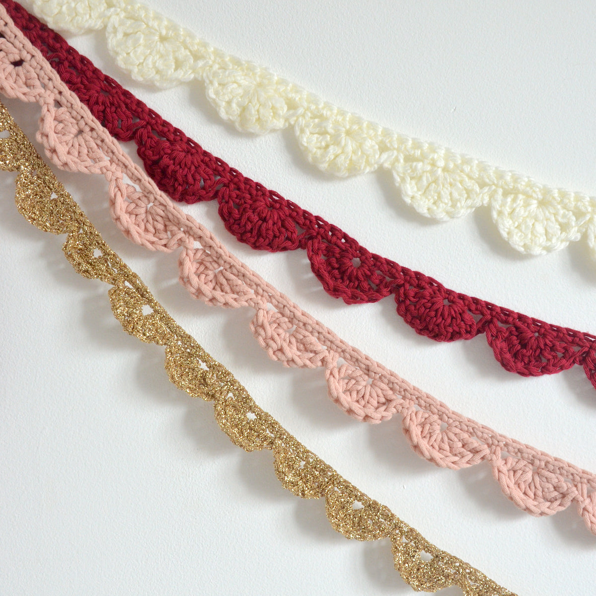 handmade crochet garlands
