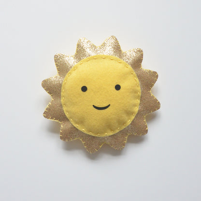 handmade felt sun decoration
