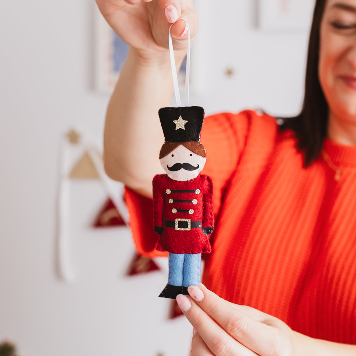 handmade nutcracker decoration