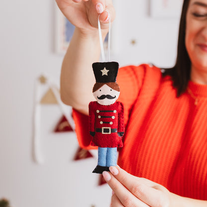 handmade nutcracker decoration