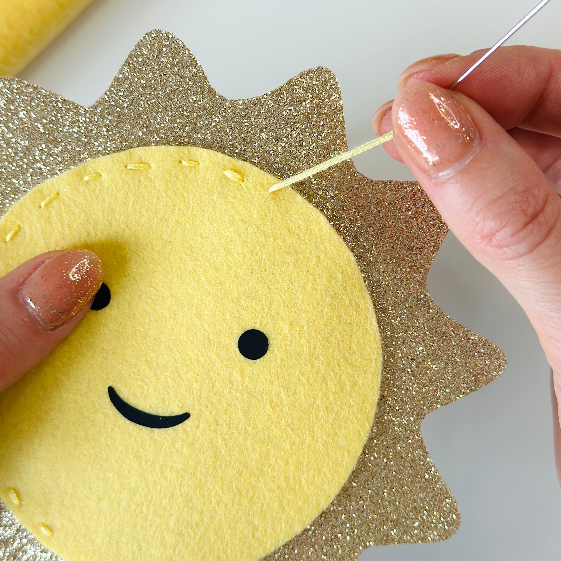 handmade sun decoration