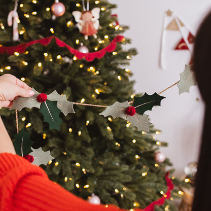 holly Christmas garland