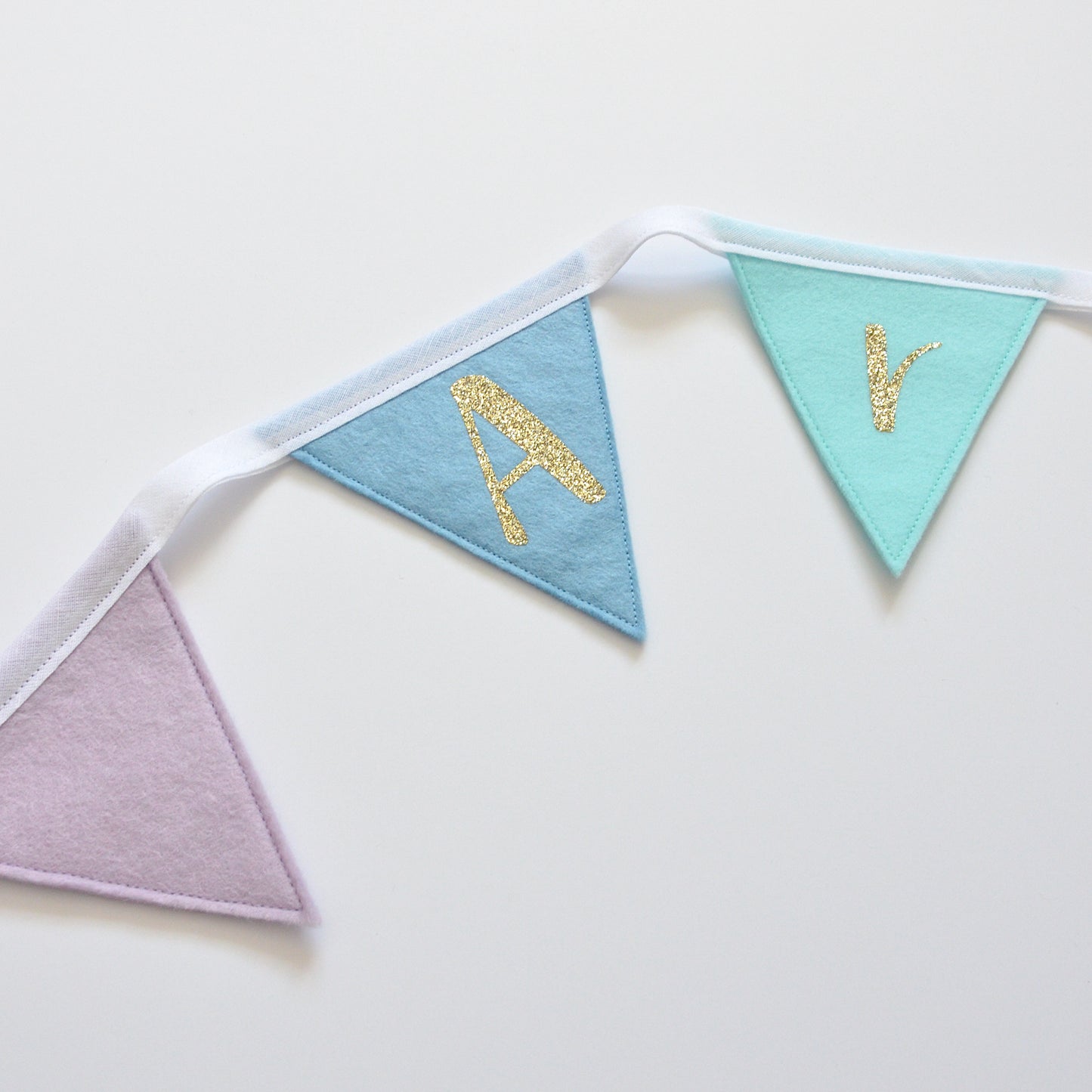 name bunting - colourful home decor