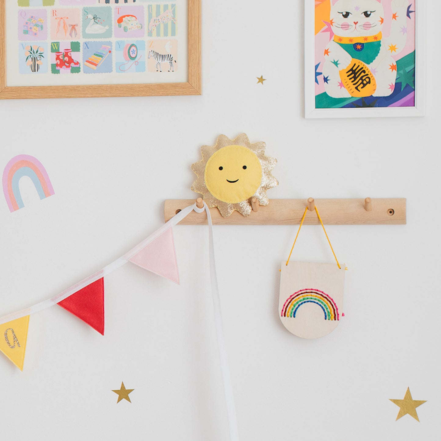 nursery shelf decor