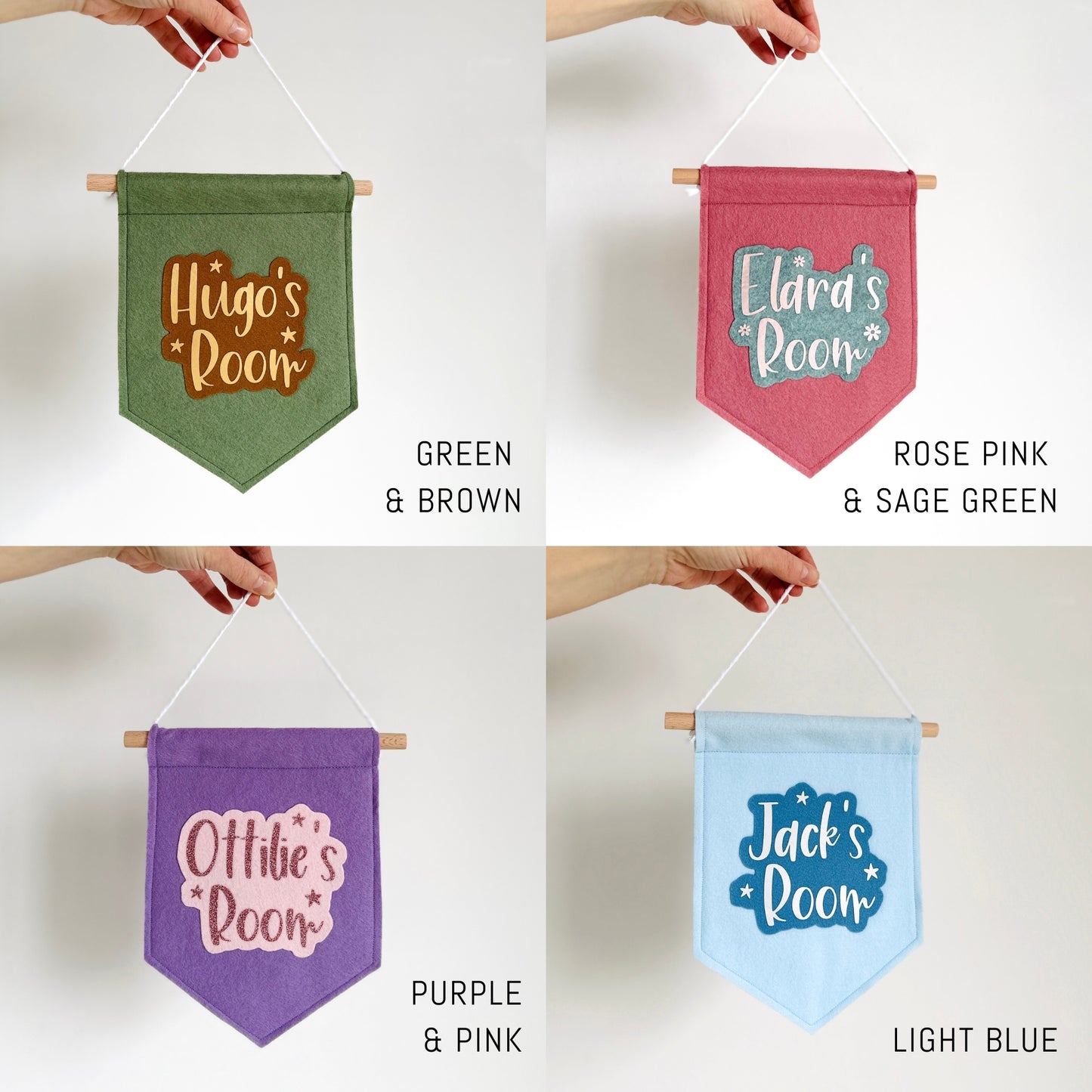 personalised banner for kids room