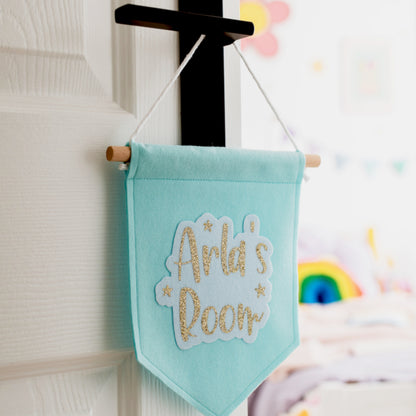 personalised bedroom door sign