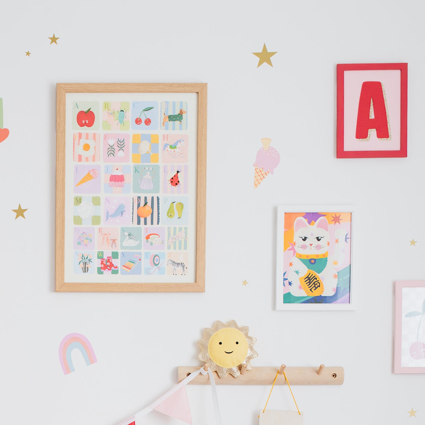 personalised framed letter for girls bedroom