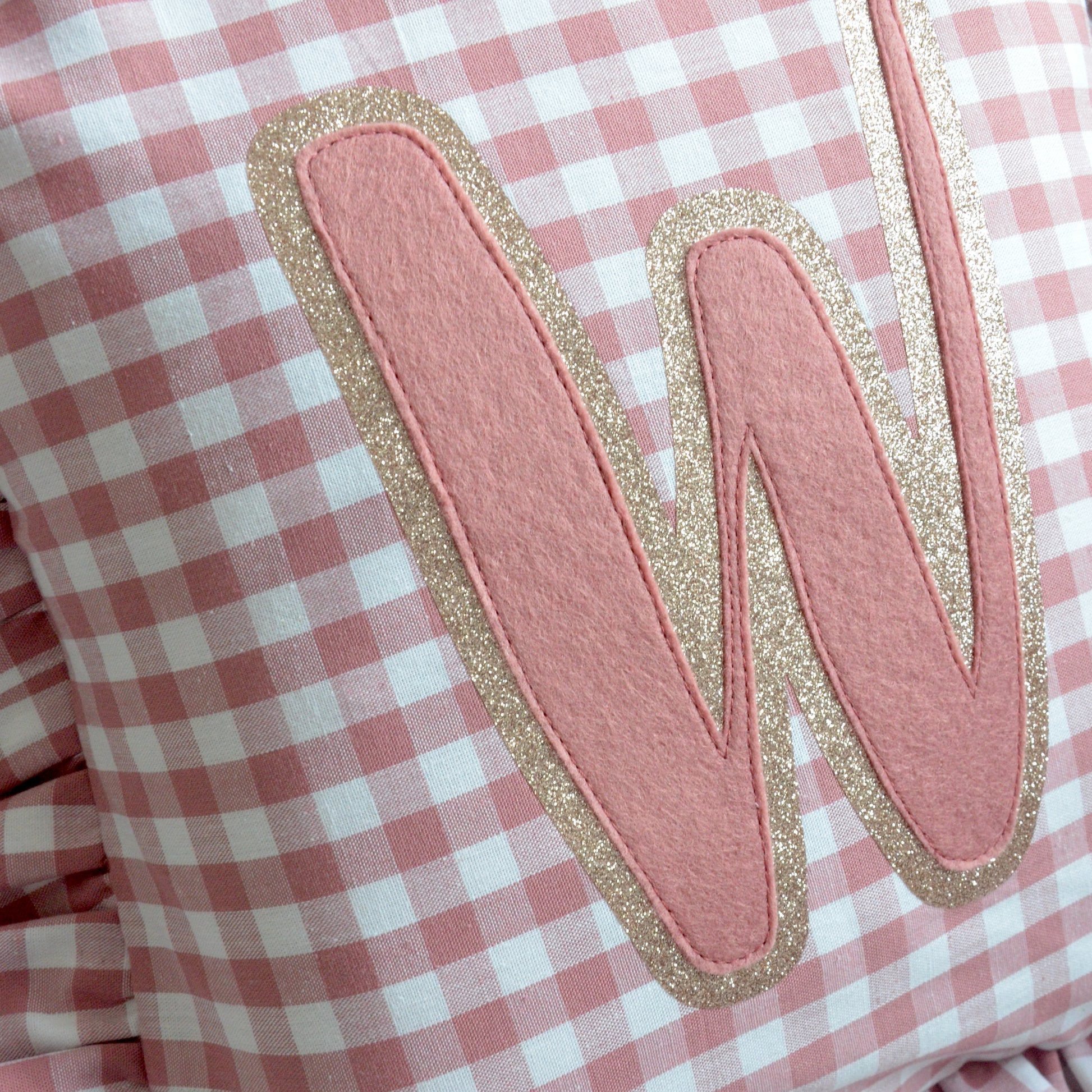personalised ruffle cushion