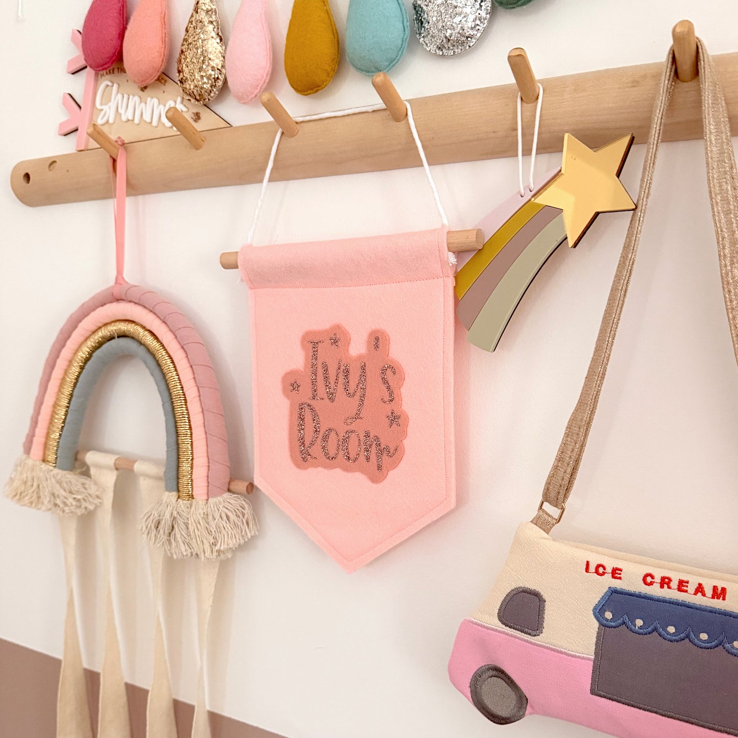 pink girls bedroom sign