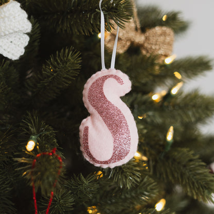 pink letter hanging decoration