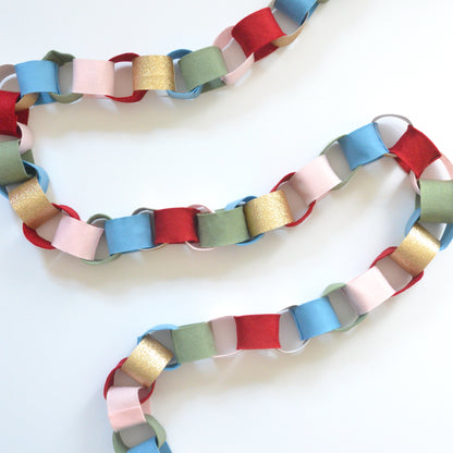 reusable christmas paper chain