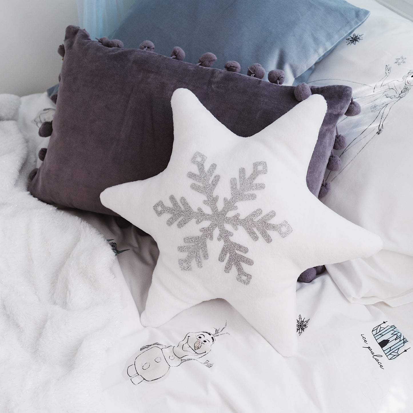 snowflake cushion