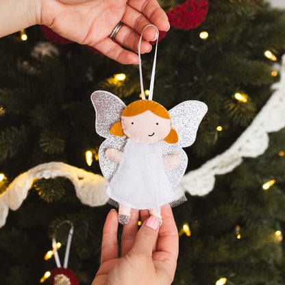white fairy tree decoration