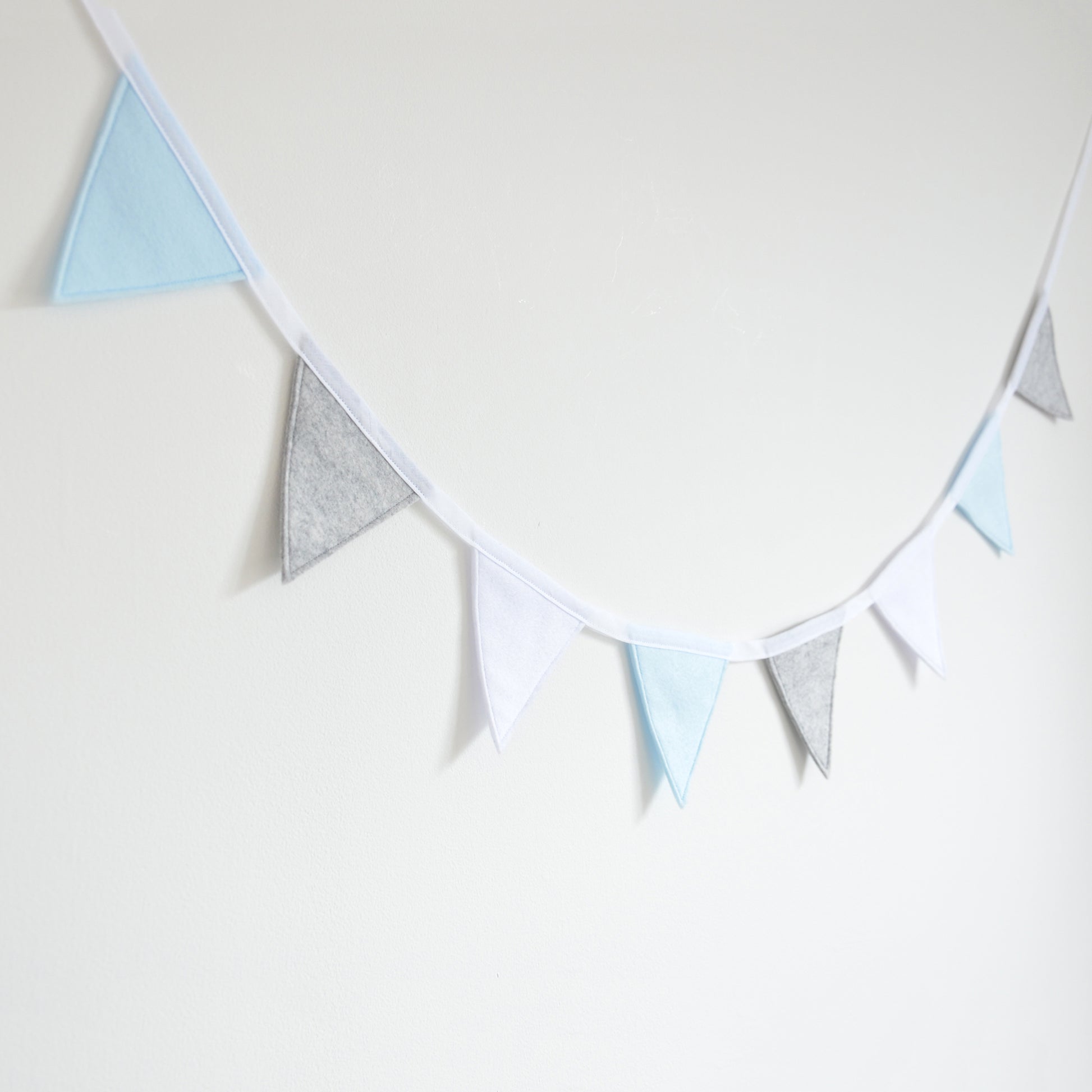 baby blue nursery bunting