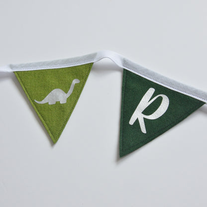 Dinosaur personalised bunting