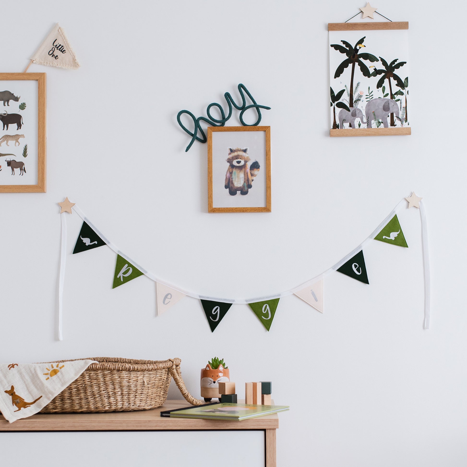 Personalised bunting for boys