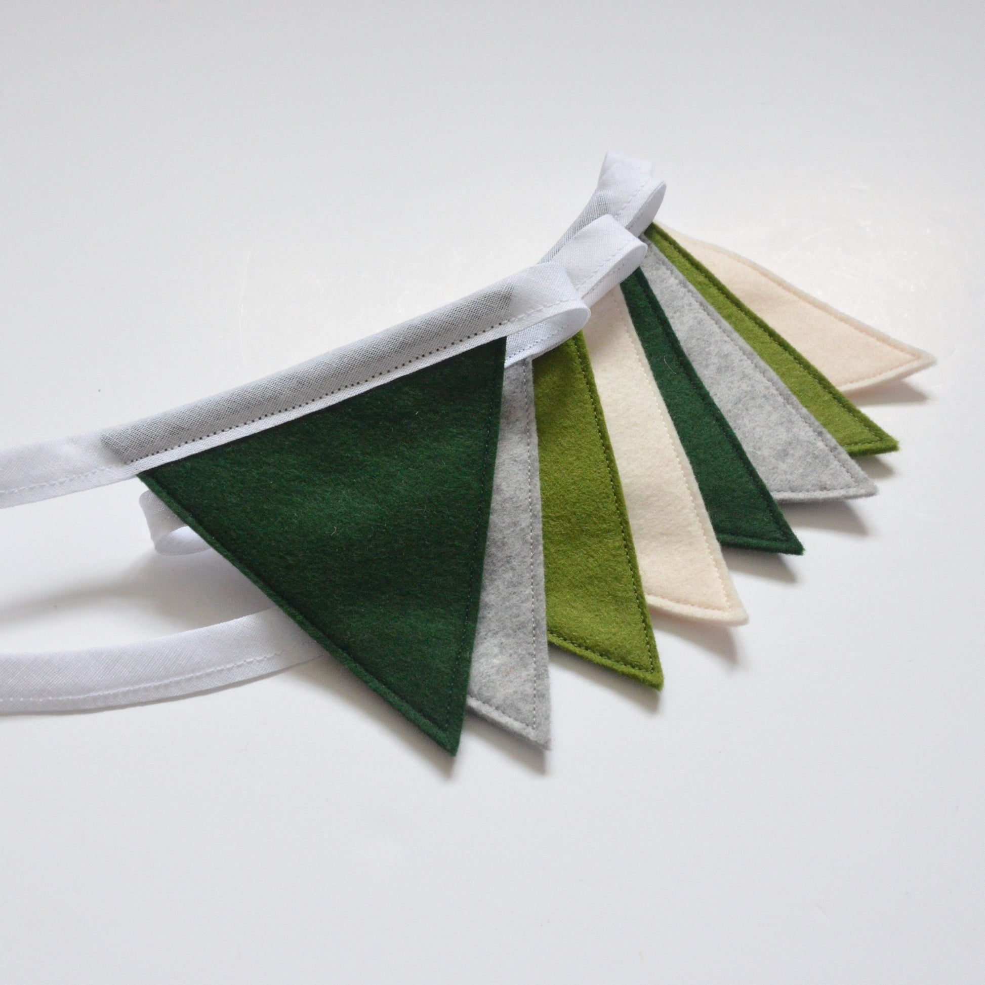 green bunting for child's nursery