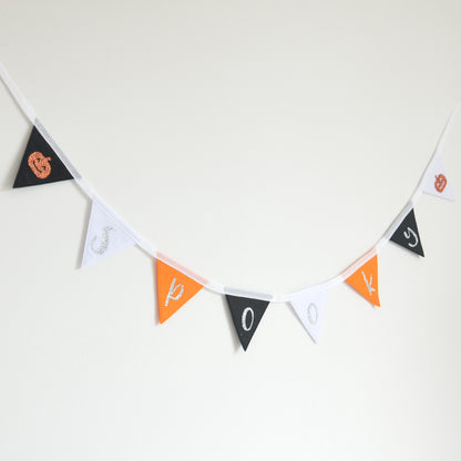 Halloween "Spooky" Bunting | Kids Pumpkin Halloween Decor