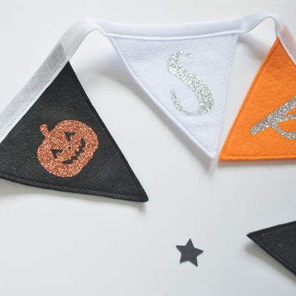 Halloween "Spooky" Bunting | Kids Pumpkin Halloween Decor