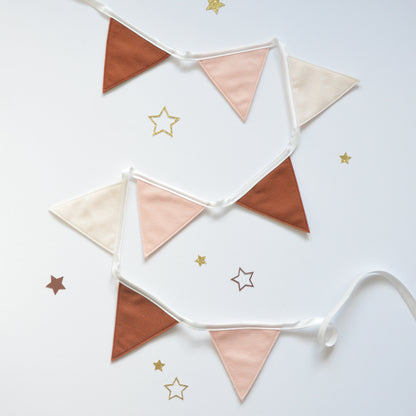 neutral bunting for boho nursery