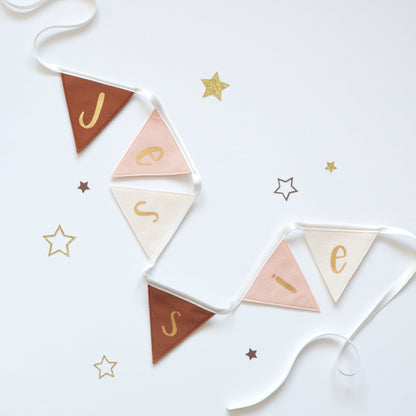 Personalised Neutral Nursery Bunting