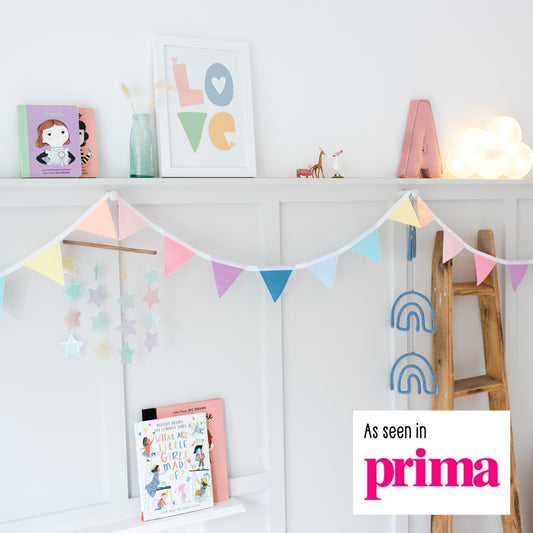 girl's pastel rainbow bedroom ideas