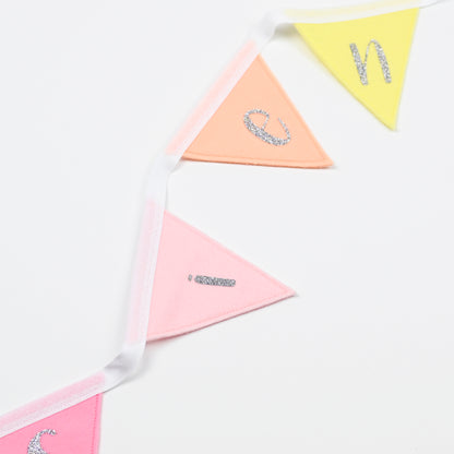 Personalised pastel bunting