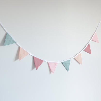 Baby Pink and Sage Bunting