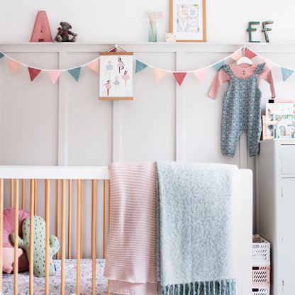 Baby Pink and Sage Bunting