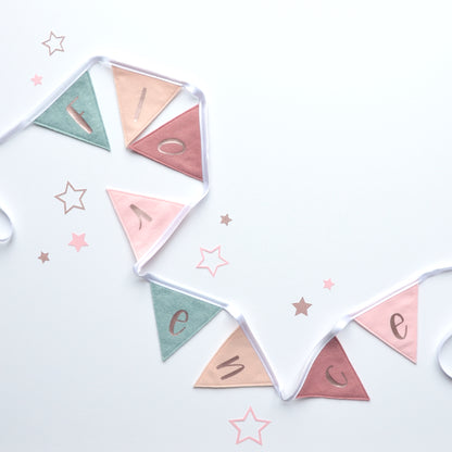 personalised nursery bunting