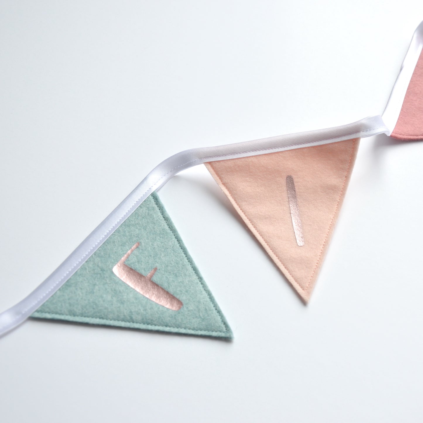 Personalised Baby Pink and Sage Bunting