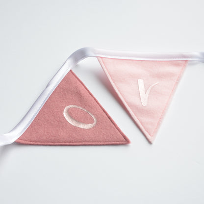 pink name bunting