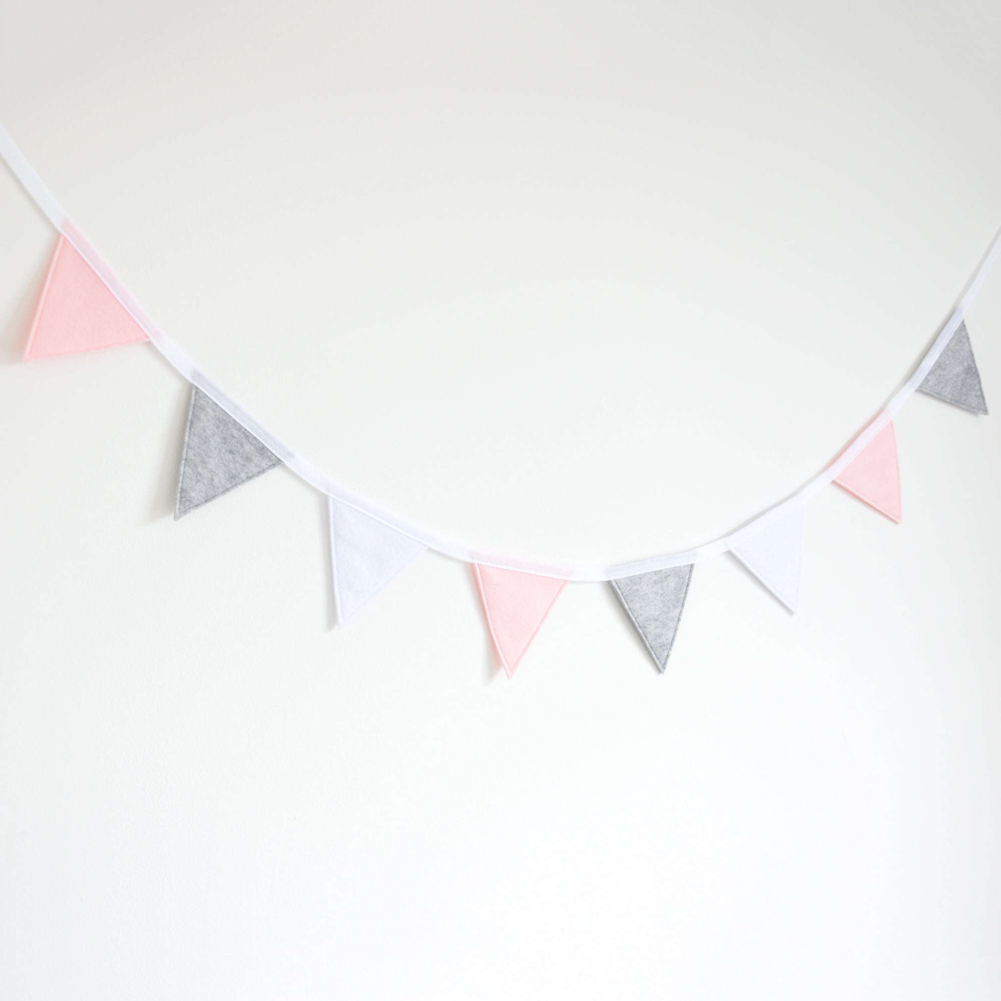 Grey bunting for store nursery