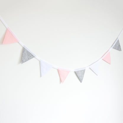 pink bunting for nursery