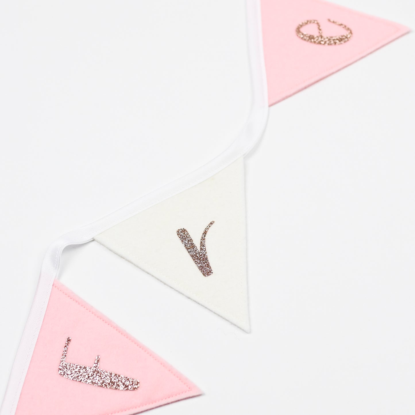 personalised pink bunting