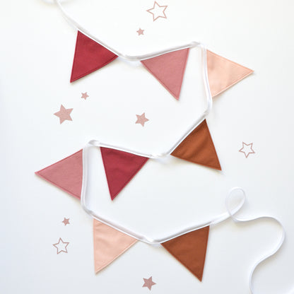 modern nursery bunting for girls