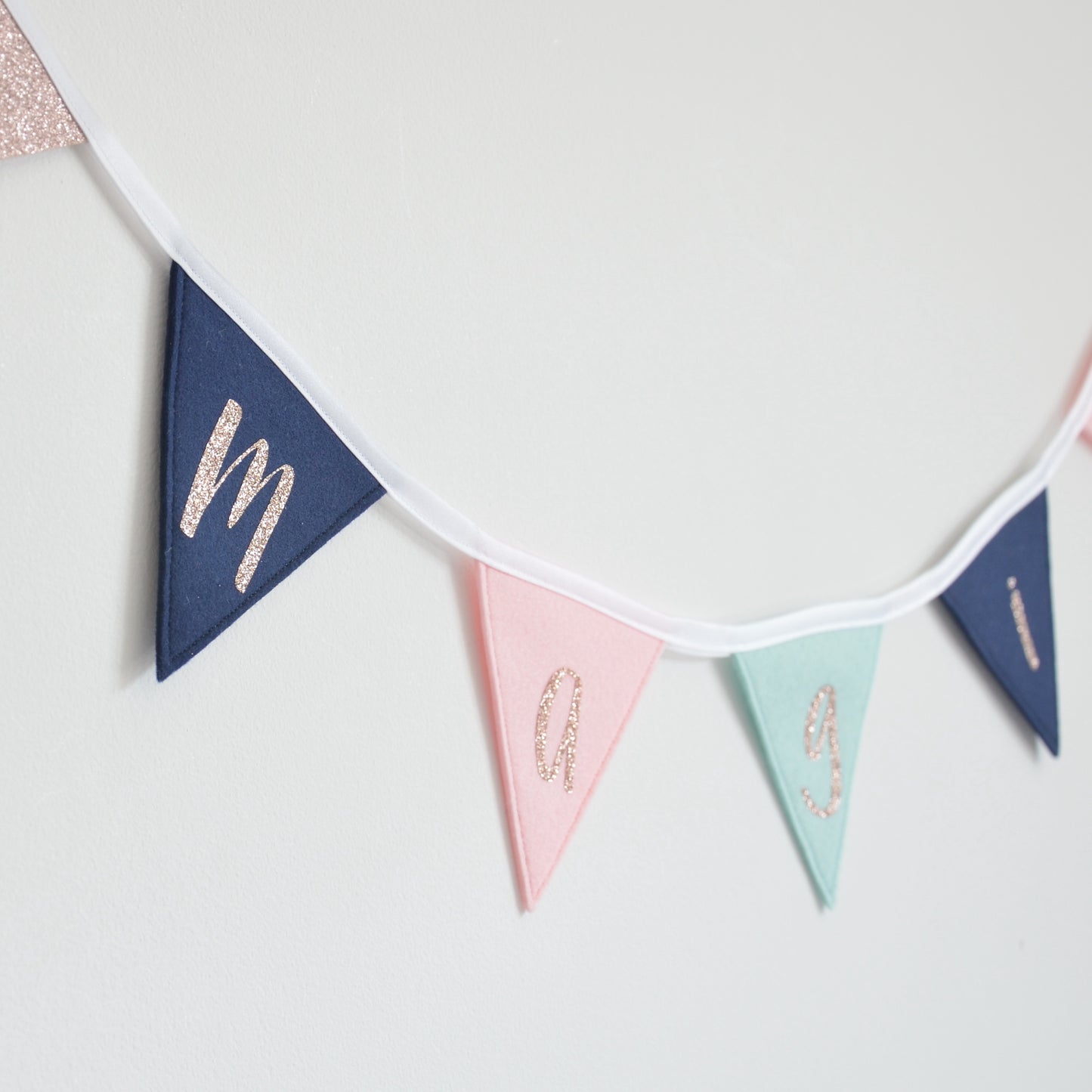 rose gold bunting